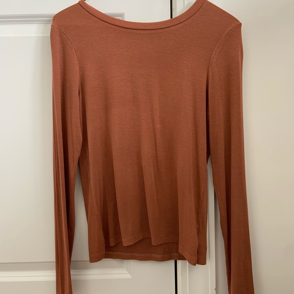 NWT American Eagle skin tight rust top- size S